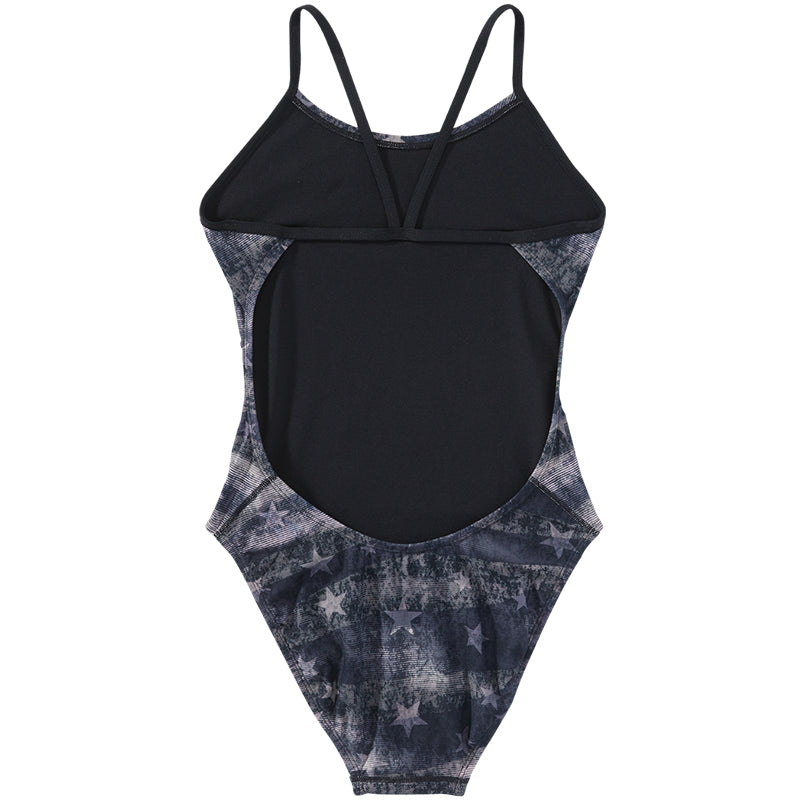 TYR - American Dream Cutoutfit Ladies Swimsuit - Black/Grey