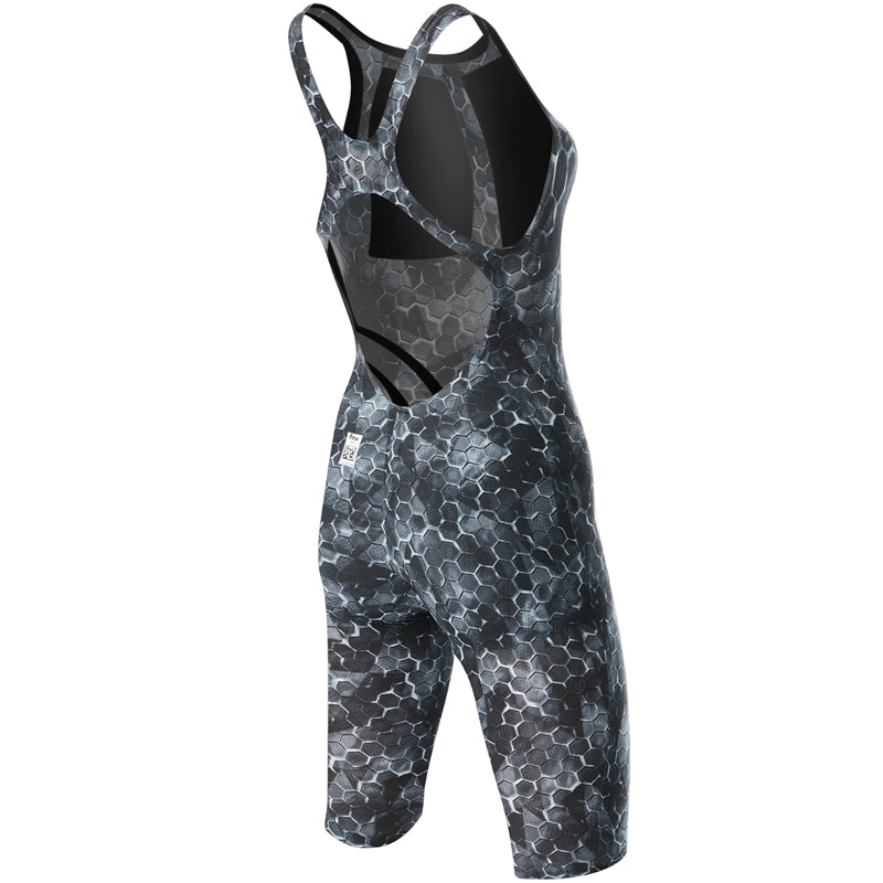 TYR - Avictor® Supernova Open Back Ladies Swimsuit - Black/Grey