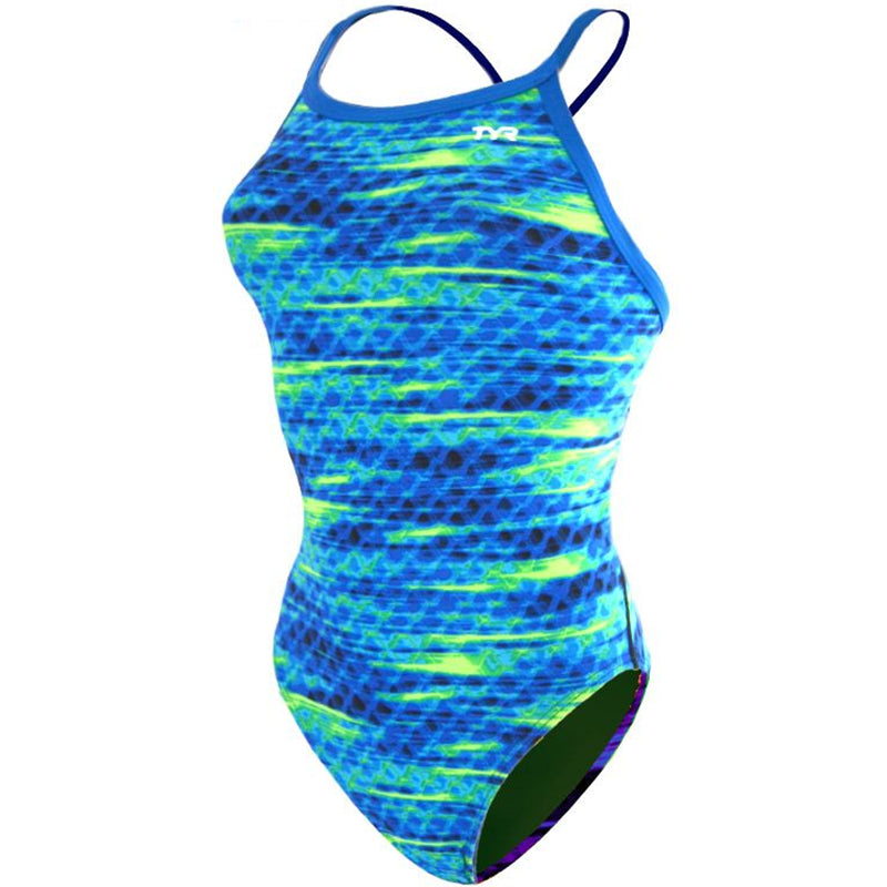 TYR - Castaway Diamondfit Ladies Swimsuit - Blue/Green