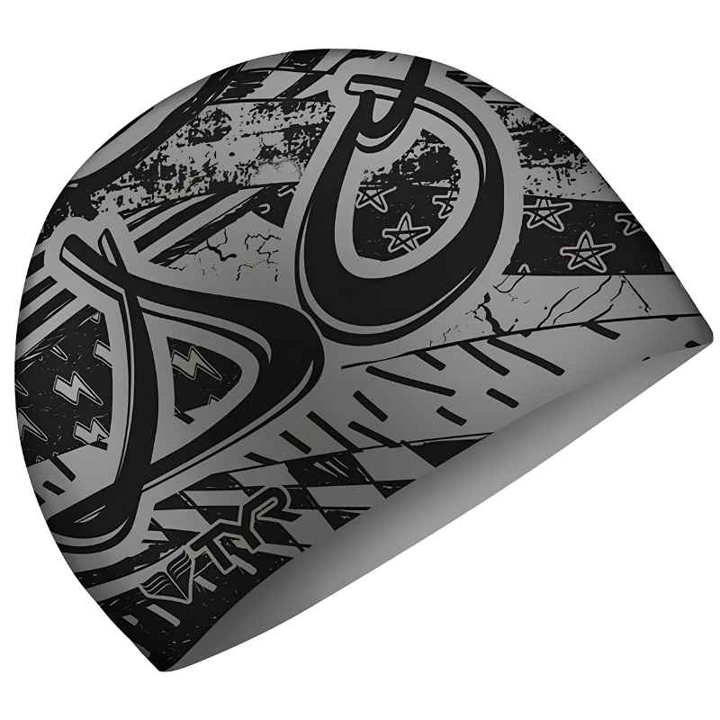 TYR -  Do Work Silicone Graphic Swim Hat - Aqua Swim Supplies