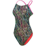 TYR - Electro Cutoutfit Ladies Swimsuit - Black/Multi