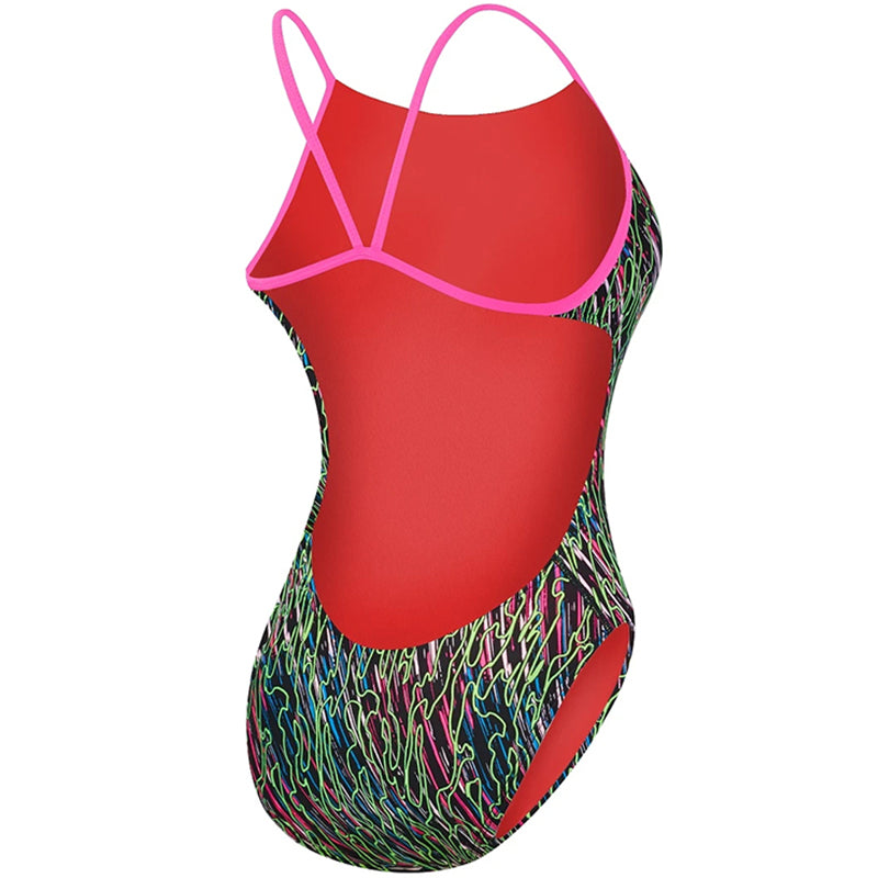 TYR - Electro Cutoutfit Ladies Swimsuit - Black/Multi