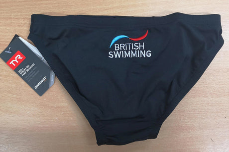 TYR - GB British Swimming Men's 5cm Racer Briefs - Black