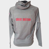 TYR - GB British Swimming Unisex Pullover Hooded Top (Grey)