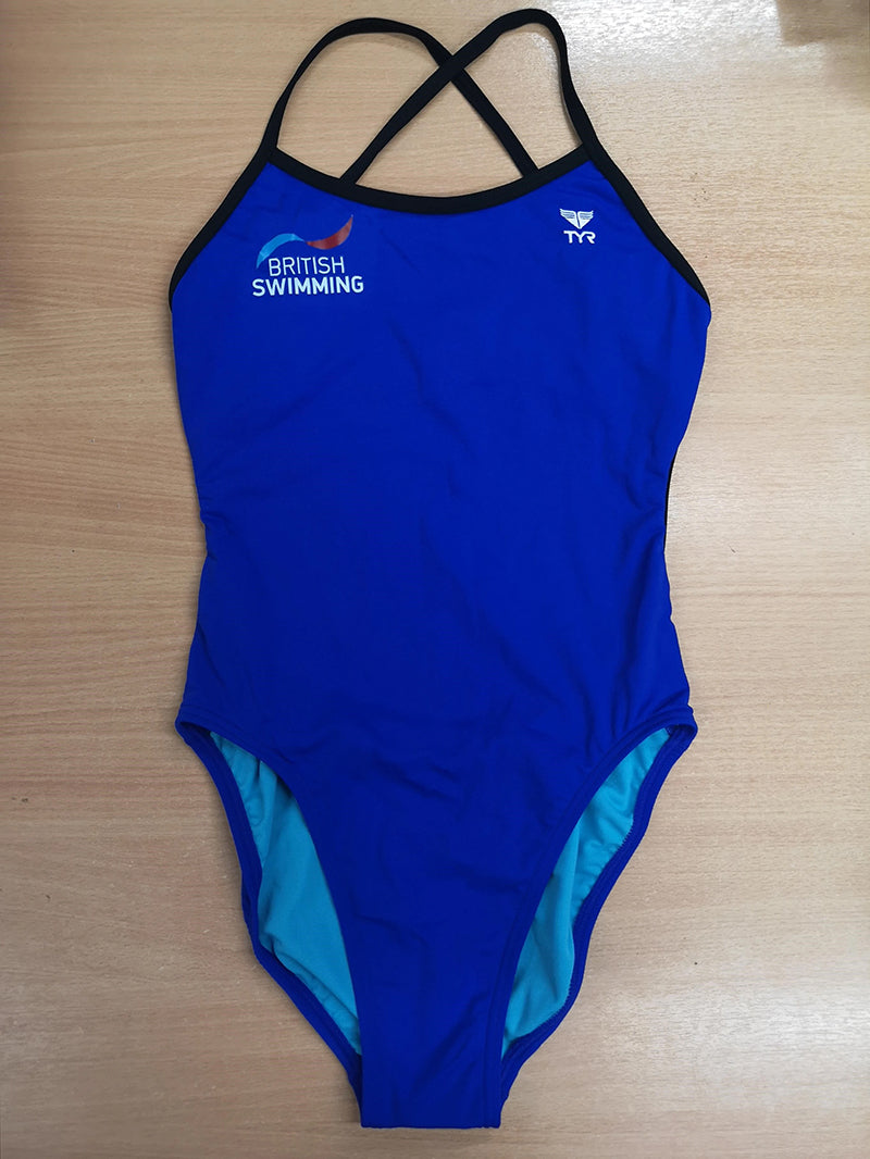 TYR - GB British Swimming Trinityfit Ladies Swimsuit - Royal Blue