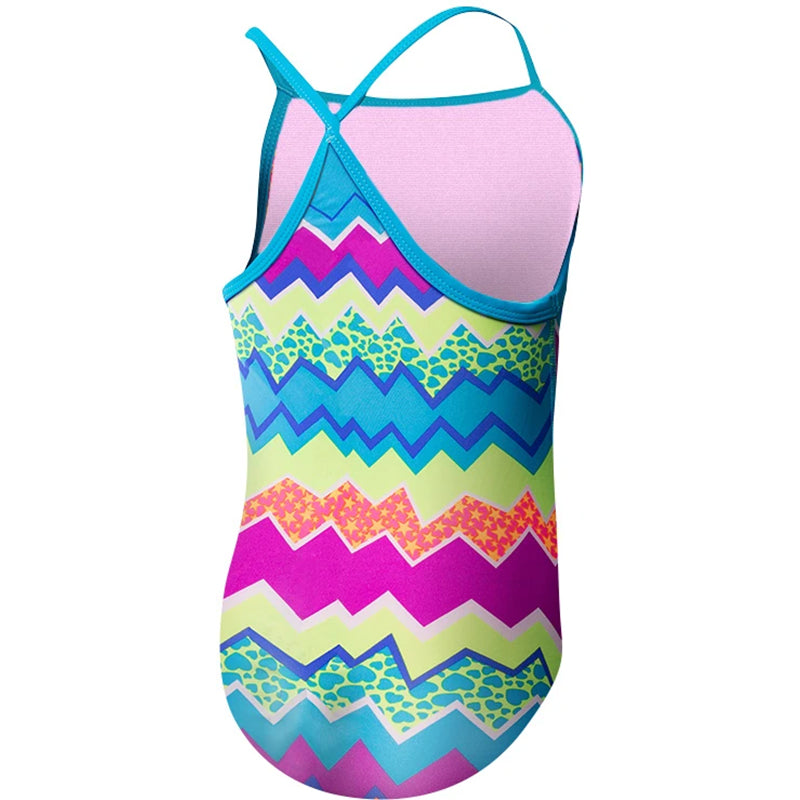 TYR - Swirl Pool Diamondfit Durafast Light Girls Swimsuit - Aqua Swim Supplies