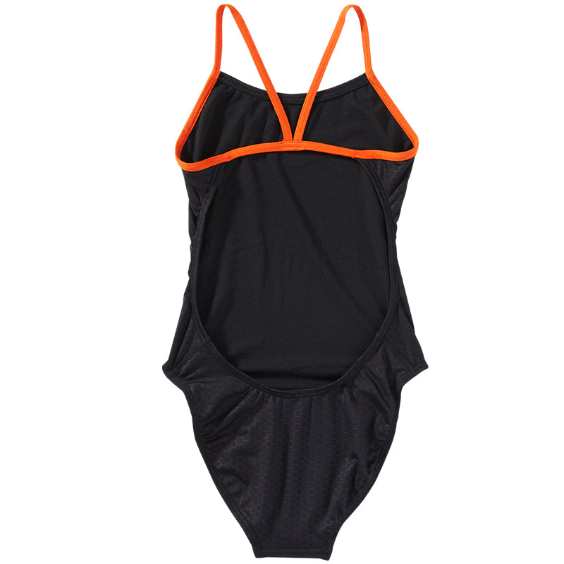 TYR - Hexa Cutoutfit Ladies Swimsuit - Black/Orange