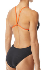 TYR - Hexa Cutoutfit Ladies Swimsuit - Black/Orange