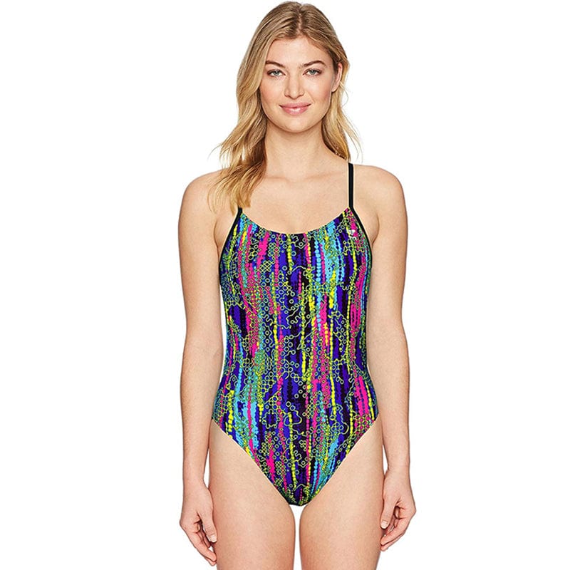 TYR - Hiromi Cutoutfit Ladies Swimsuit - Black/Multi