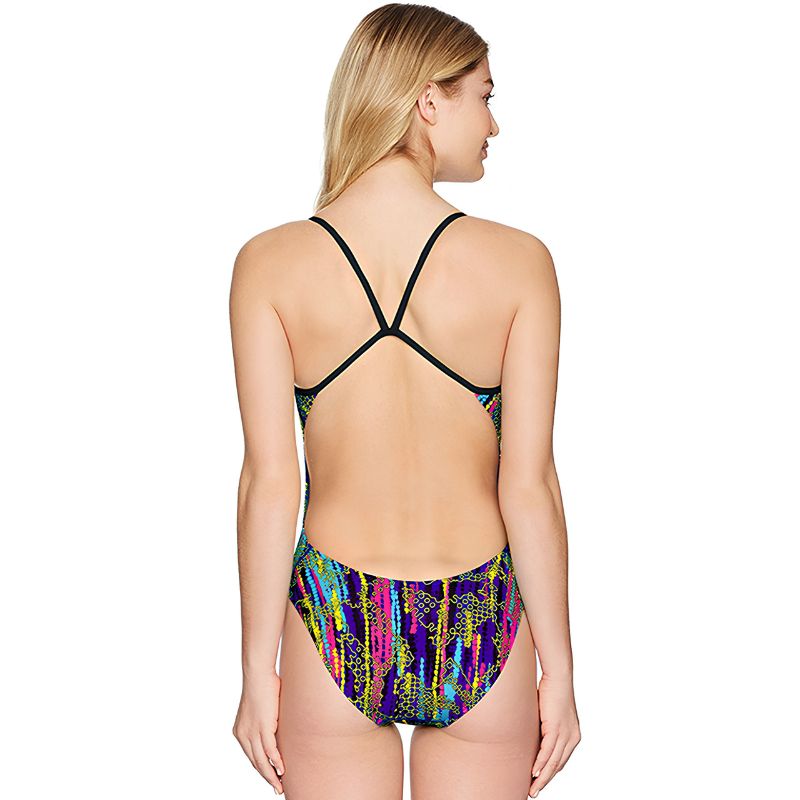 TYR - Hiromi Cutoutfit Ladies Swimsuit - Black/Multi