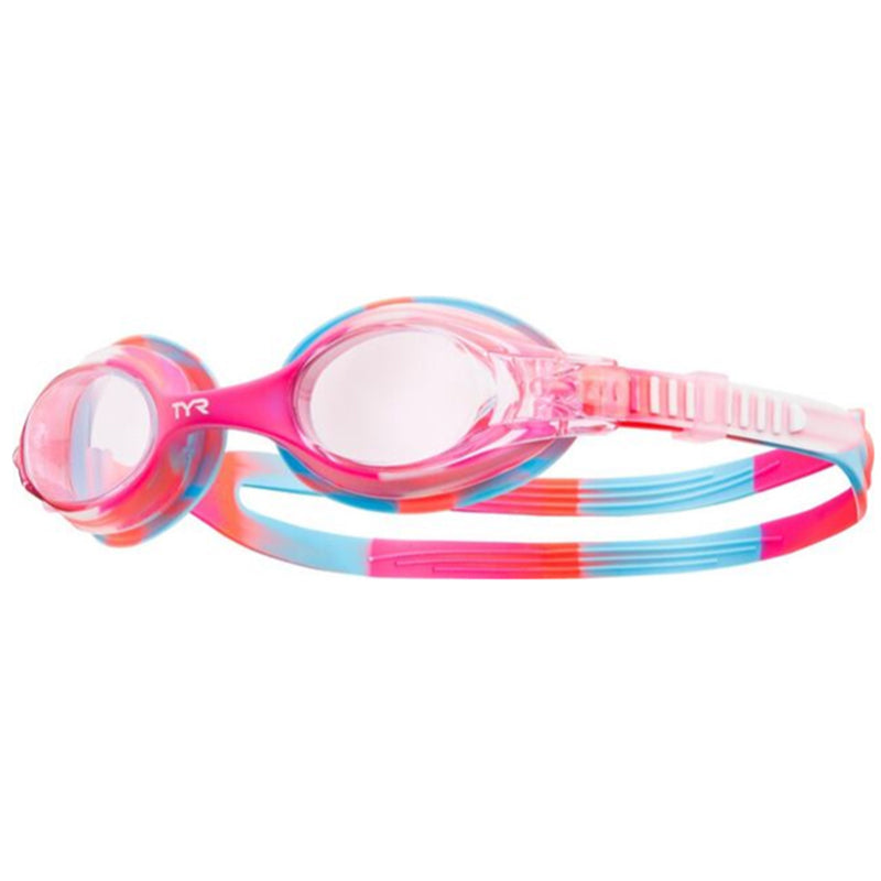 TYR - Kids Swimple Tie Dye Goggles - Pink/White