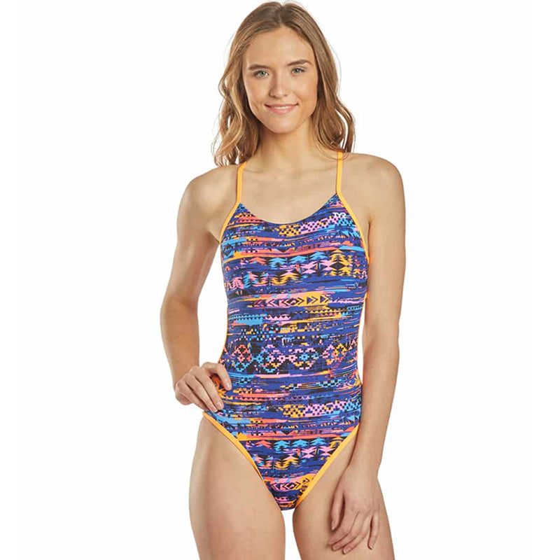 TYR - Kiowa Mojave Cutoutfit Ladies Swimsuit - Orange/Multi