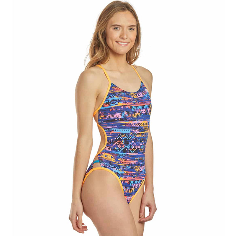 TYR - Kiowa Mojave Cutoutfit Ladies Swimsuit - Orange/Multi