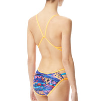 TYR - Kiowa Mojave Cutoutfit Ladies Swimsuit - Orange/Multi