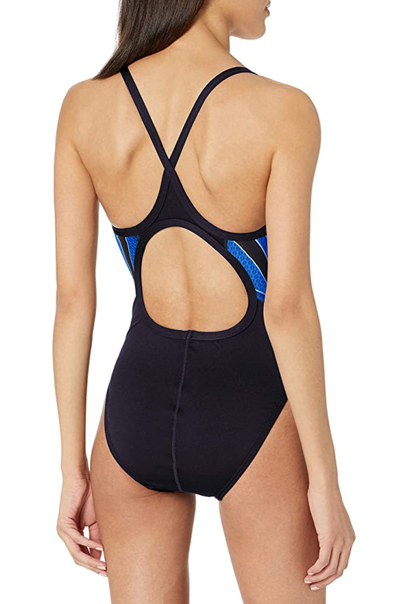 TYR - Phoenix Splice Diamondfit Ladies Swimsuit - Black/Blue