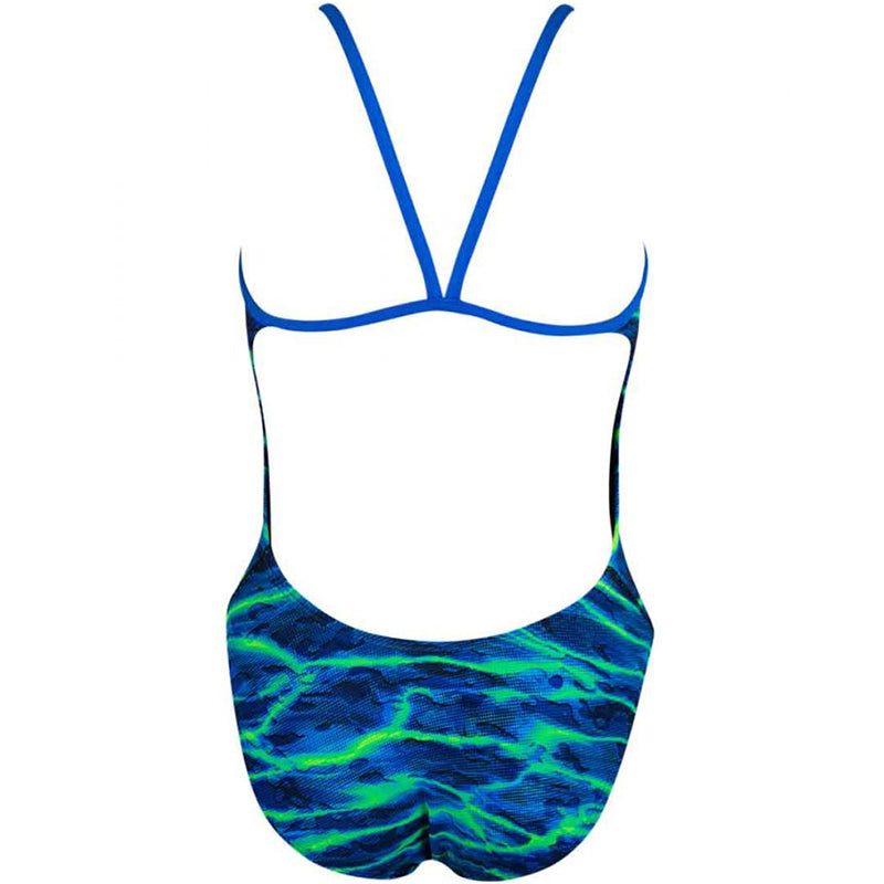 TYR - Lambent Cut Out Fit Ladies Swimsuit - Blue/Green