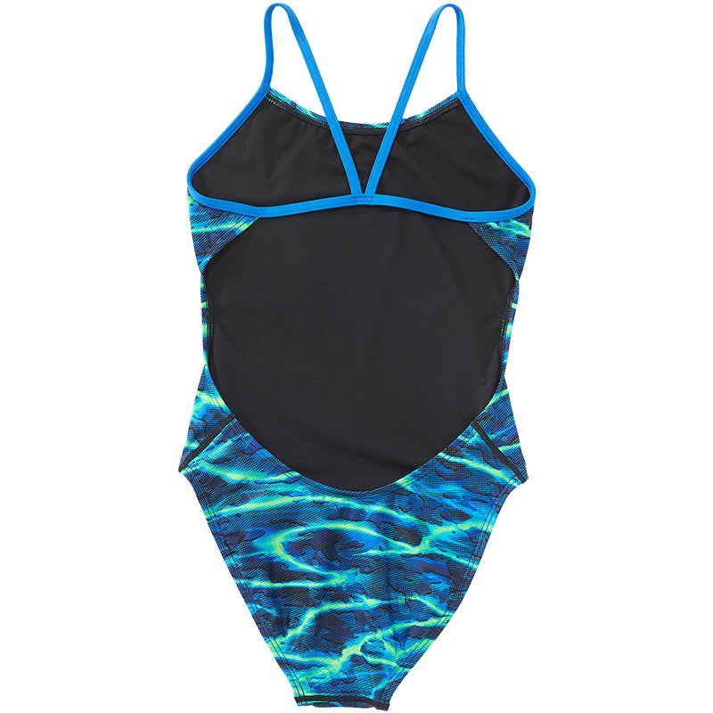TYR - Lambent Cut Out Fit Ladies Swimsuit - Blue/Green