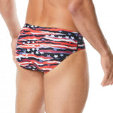 TYR - Men’s All American All Over Racer Swimsuit - Red/White/Blue