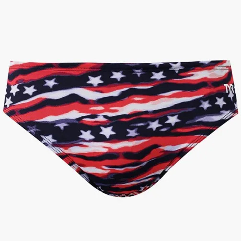 TYR - Men’s All American All Over Racer Swimsuit - Red/White/Blue