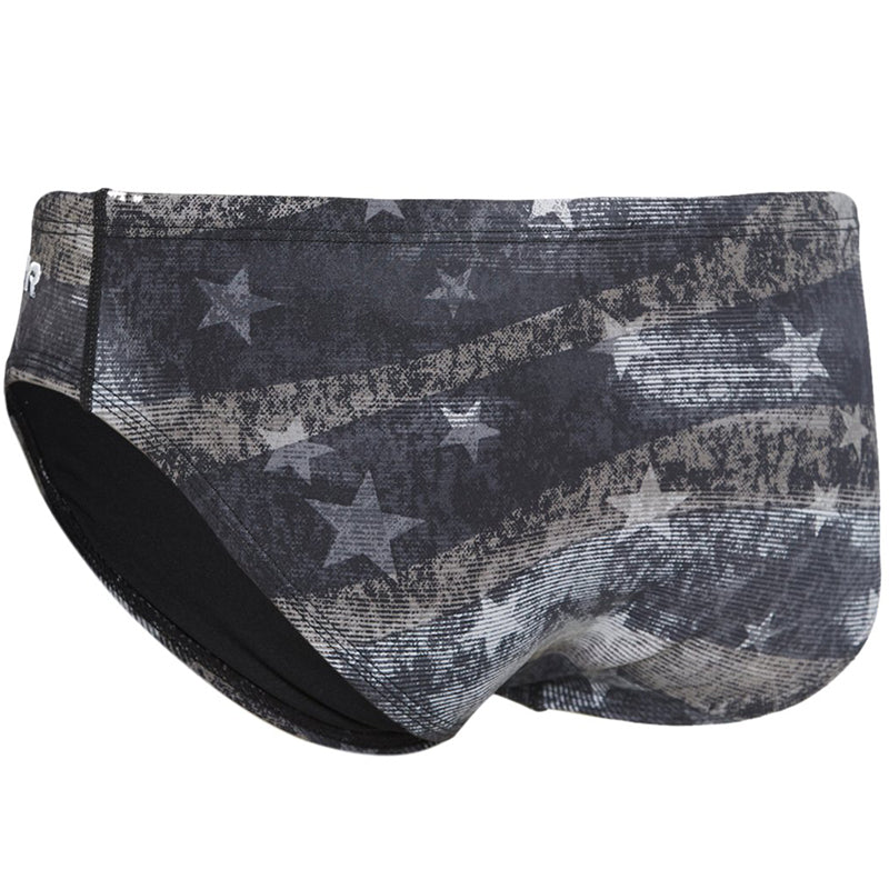 TYR - Men’s American Dream All Over Racer Swimsuit - Black/Grey