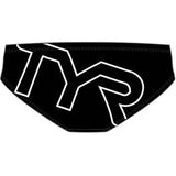TYR - Men’s Big Logo All Over Racer Swimsuit - Black/White