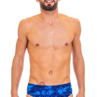 TYR - Men’s Glacial All Over Racer Swimsuit - Blue