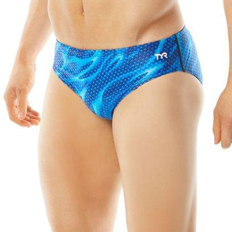 TYR - Men’s Reaper Wave All Over Racer Swimsuit - Blue