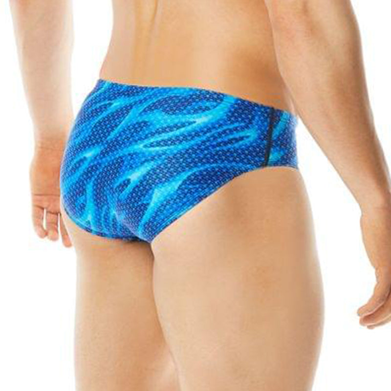TYR - Men’s Reaper Wave All Over Racer Swimsuit - Blue