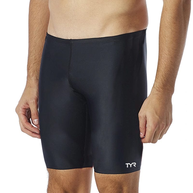 TYR - Men’s Solid Durafast Jammer Swimsuit - Black – Aqua Swim Supplies