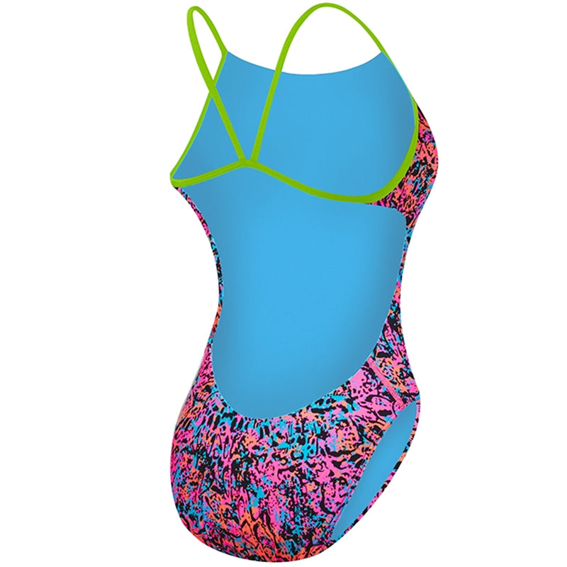 TYR - Motus Cutoutfit Ladies Swimsuit - Pink/Multi