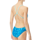 TYR - Optic Cutoutfit Ladies Swimsuit - Teal/Multi