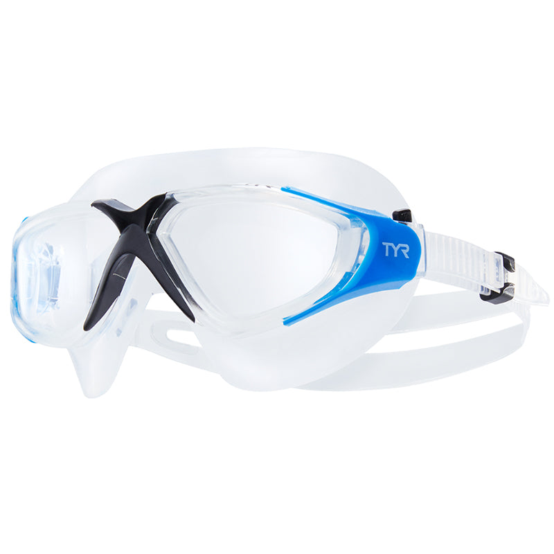 TYR - Rogue Adult Swim Mask Goggles - Clear/Black/Blue