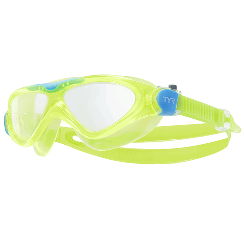 TYR - Rogue Youth Swim Mask Goggles - Clear/Yellow/Blue