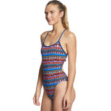 TYR - Santa Fe Crosscutfit Tieback Ladies Swimsuit - Black/Multi