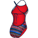 TYR - Santa Fe Crosscutfit Tieback Ladies Swimsuit - Black/Multi