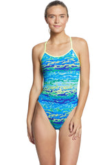 TYR - Serenity Trinityfit Ladies Swimsuit - Blue/Green