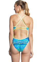 TYR - Serenity Trinityfit Ladies Swimsuit - Blue/Green