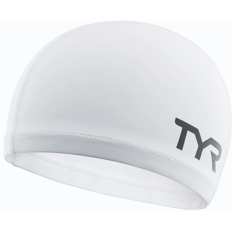 TYR - Silicone Comfort Adult Swim Cap - White
