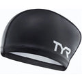 TYR - Silicone Comfort Long Hair Adult Swim Cap - Black