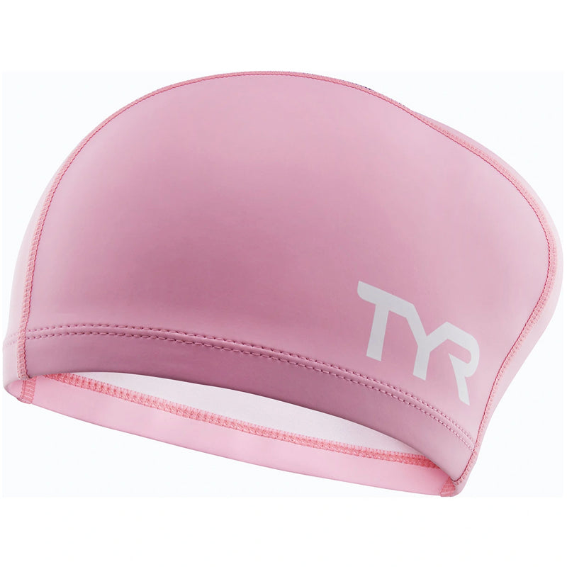 TYR - Silicone Comfort Long Hair Adult Swim Cap - Pink