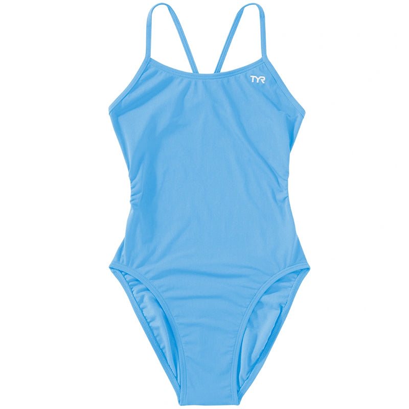 TYR - Solid Durafast One Cutoutfit Swimsuit - Light Blue