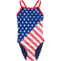 TYR - Star Spangled Diamondfit Ladies Swimsuit - Red/White/Blue