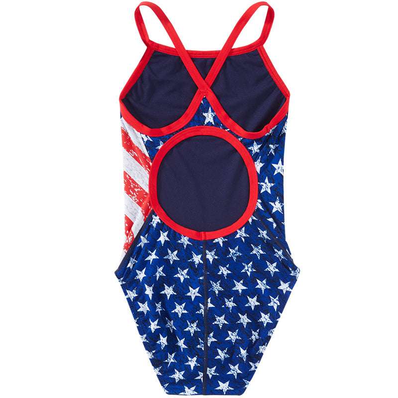TYR - Star Spangled Diamondfit Ladies Swimsuit - Red/White/Blue