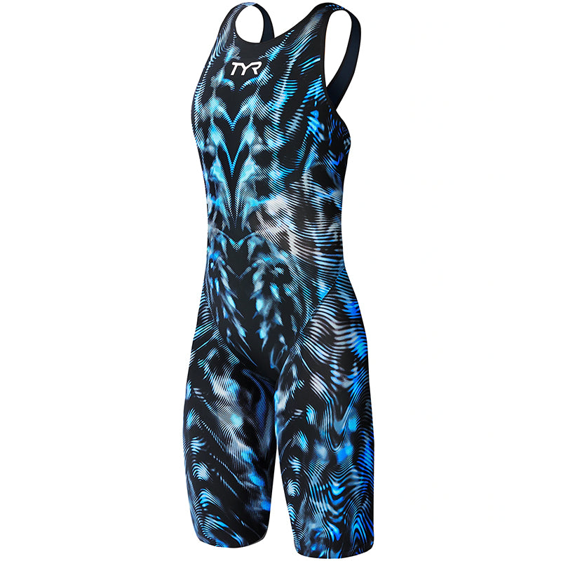 TYR - Venzo™ Genesis Open Back Ladies Swimsuit - Steel Blue