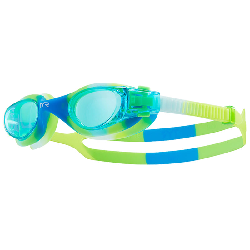 TYR - Vesi' Youth Tie Dye Goggles - Blue/Green