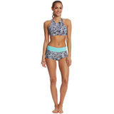 TYR - Women’s Active Kira Top- Lavare - Grey/Mint