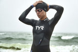 TYR - Women’s Hurricane Wetsuit Cat 3 - Black/Pink/Purple