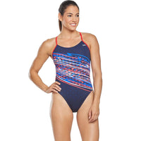 TYR - Victorious Cutoutfit Ladies Swimsuit - Red/White/Blue