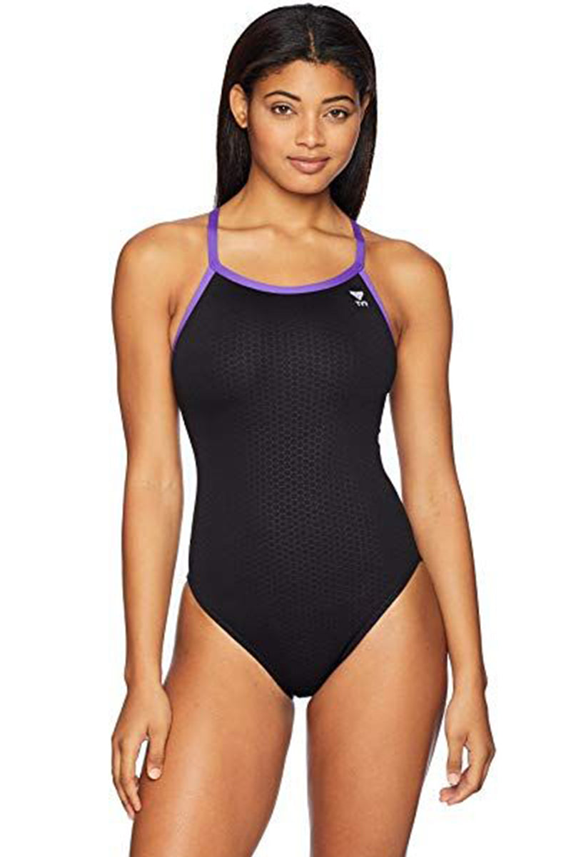 TYR - Hexa Trinityfit Ladies Swimsuit - Black/Purple