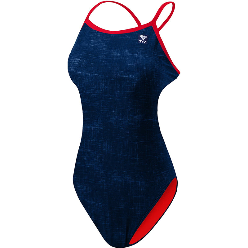 TYR - Sandblasted Diamondfit Ladies Swimsuit - Navy